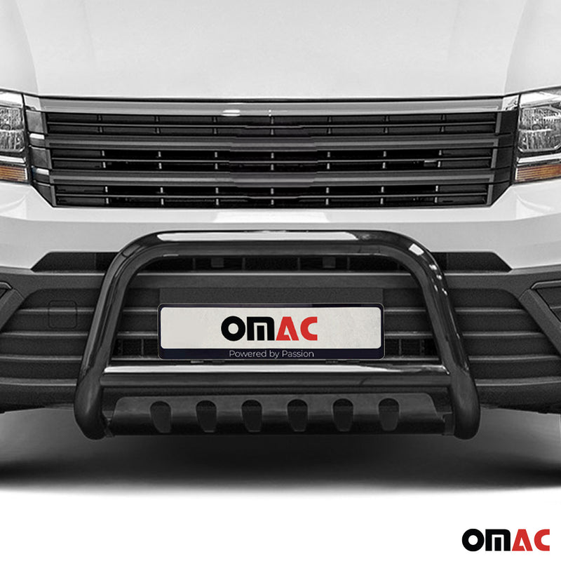 Protezione anteriore per VW Crafter 2017-2024 in acciaio inox nero con ABE