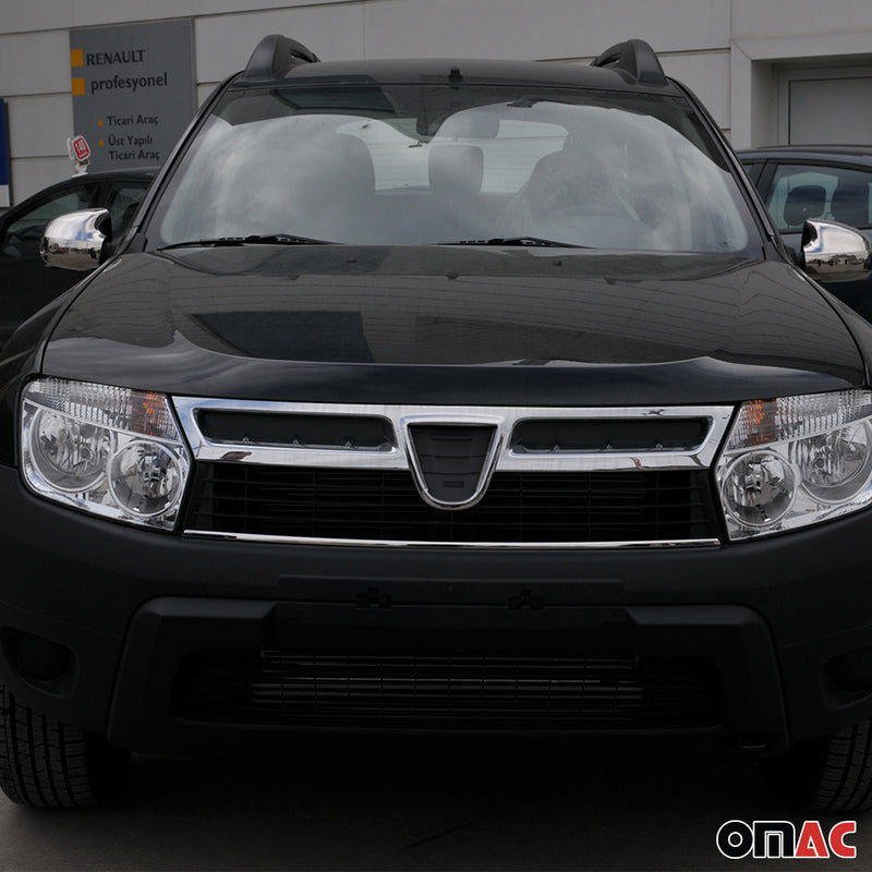 Strisce griglia per Dacia Duster 2012-2018 in acciaio inox argento