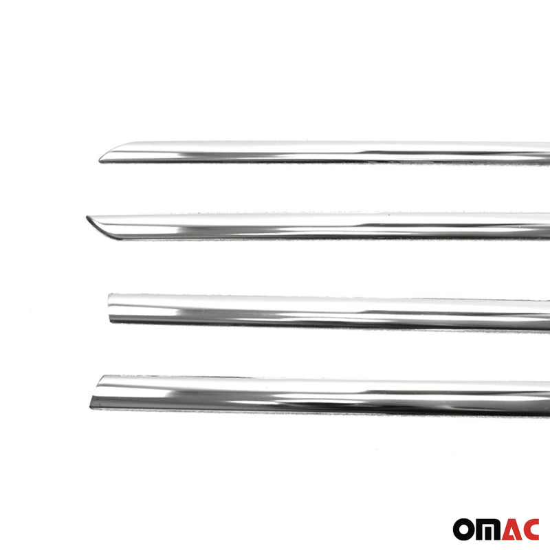 Listelli decorativi per finestrini Opel Astra H 2009-2013 in acciaio inox cromato, 4 pezzi
