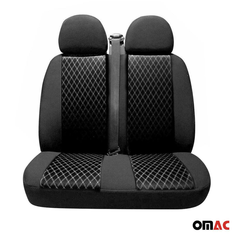 Coprisedili coprisedili coprisedili per Opel Vivaro 2001-2014 Nero 2+1 Anteriore