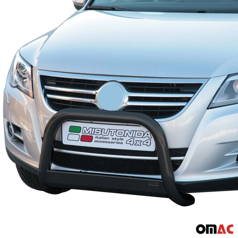 Protezione anteriore per VW Tiguan 2008-2011 ø63mm acciaio nero 