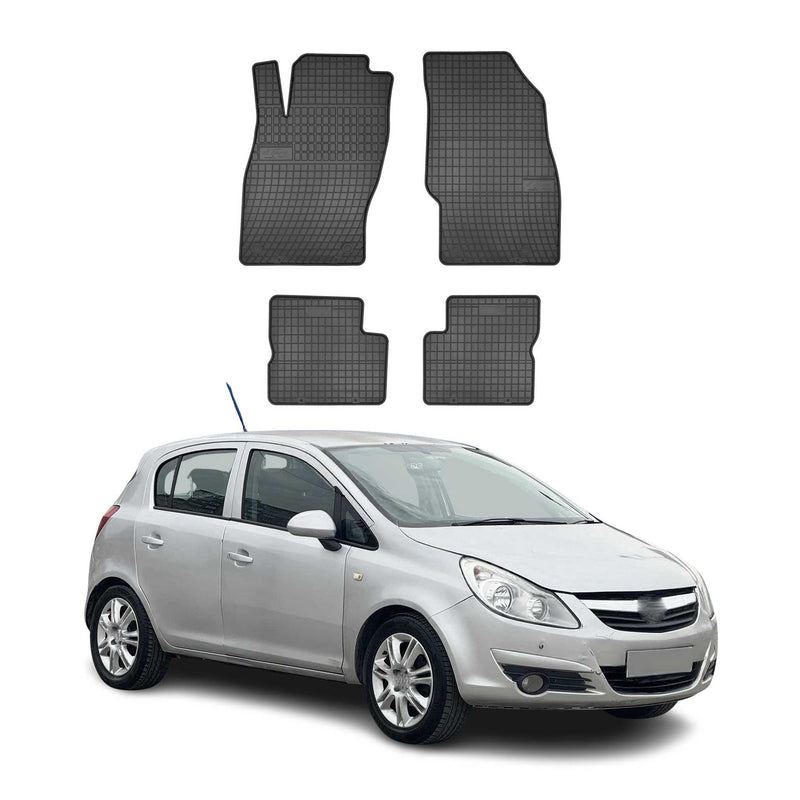 2006-2014 Opel Corsa D Fußmatten TPE Schwarz 4 tlg