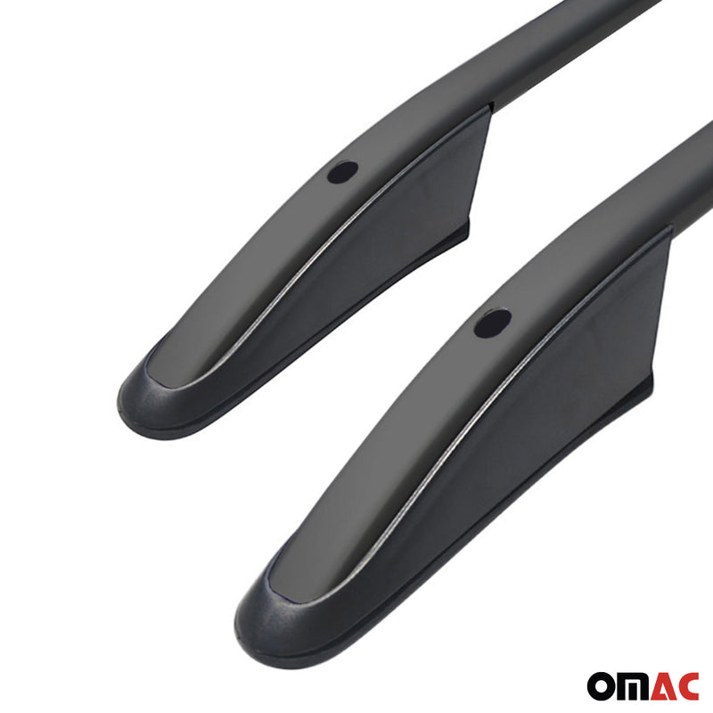 Barre portatutto + barre portatutto per Ford Tourneo Transit Courier 2012-2024 Alu Nero 
