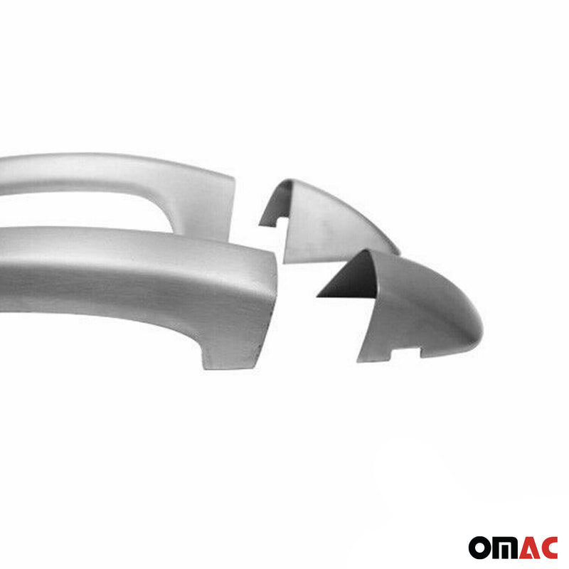 Copertura maniglia porta cromata per VW Golf 2 porte 2008-2013 argento spazzolato 2 pezzi 