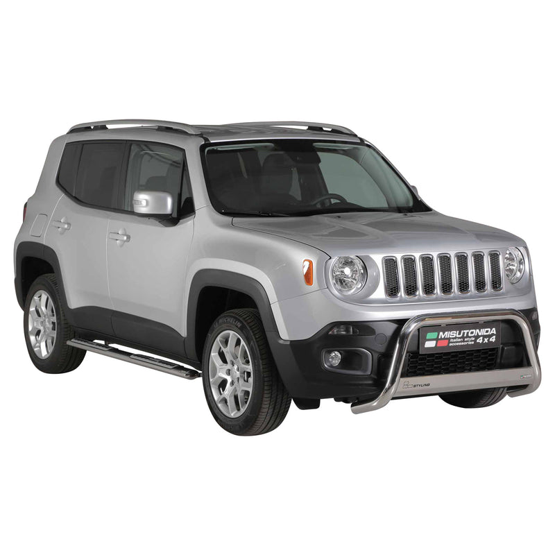 Minigonne laterali in acciaio per Jeep Renegade Trailhawk 2014-2017 Grigio
