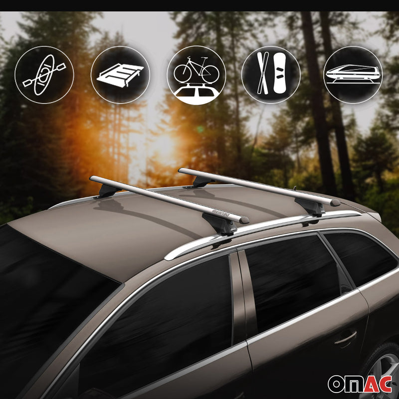 2025 Skoda Superb IV Wagon Menabo portapacchi in alluminio argento