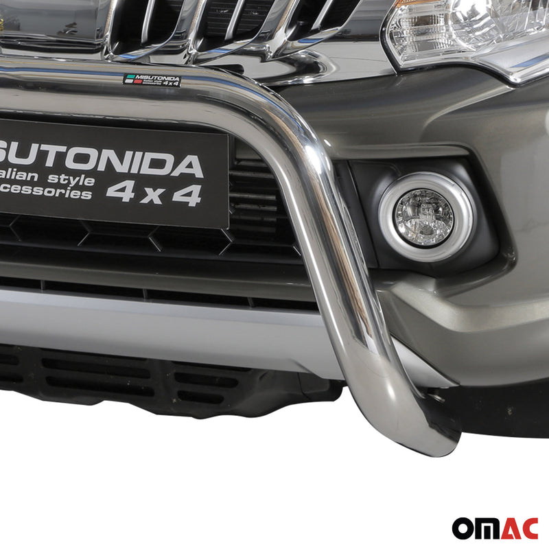 Protezione anteriore per Mitsubishi L200 2015-2018 ø76mm acciaio argento