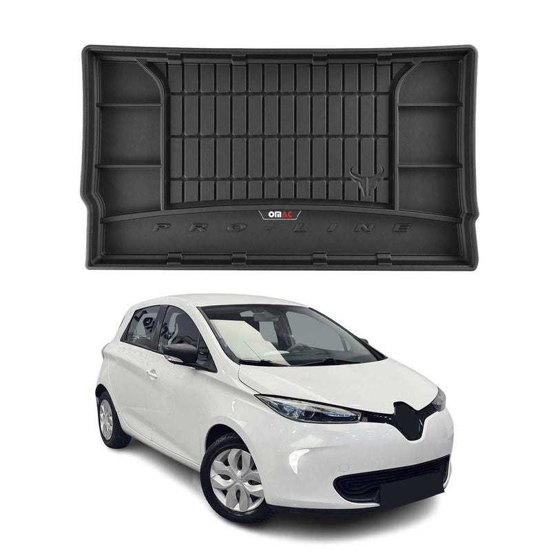 Vasca portabagagli in gomma OMAC per Renault Zoe 2012-2025, vasca portabagagli in TPE, nera
