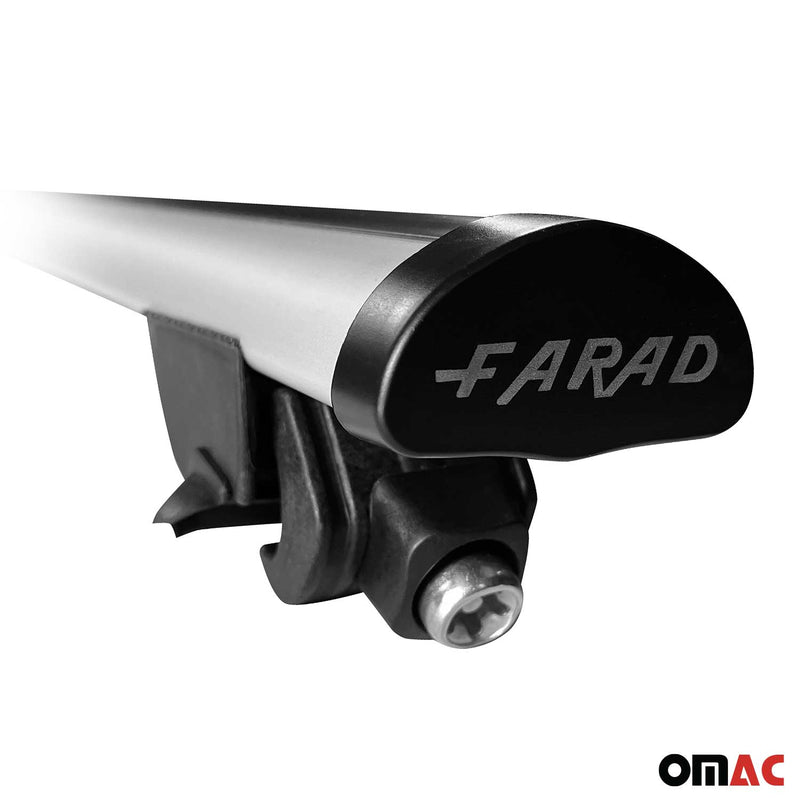 Portapacchi da tetto per BMW X2 F39 2018-2025 portapacchi railing 100kg grigio alluminio 