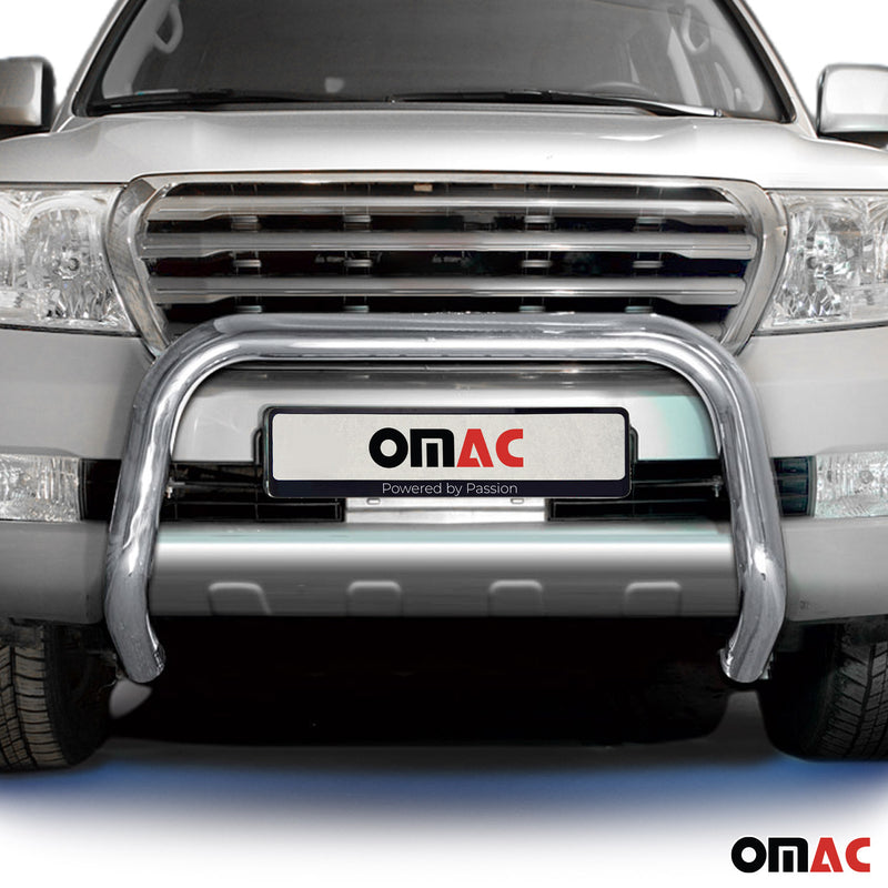 Protezione anteriore in acciaio per Toyota Land Cruiser V8 2007-12 ABE Silver 