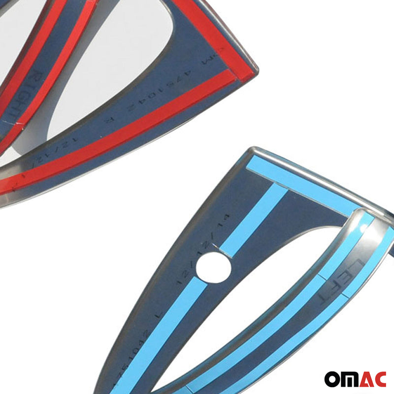 Copri maniglia porta, copri maniglia porta per Smart ForTwo 2007-2015, acciaio inossidabile, argento, 4 pezzi