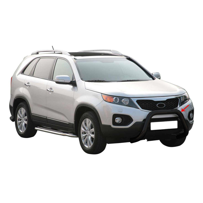 Protezione anteriore per Kia Sorento 2009-2012 ø76mm acciaio nero