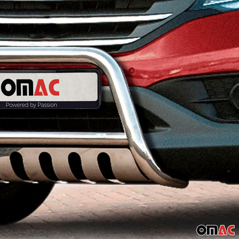 Protezione anteriore per Honda CR-V 2012-2016 con ABE in acciaio inox argento 