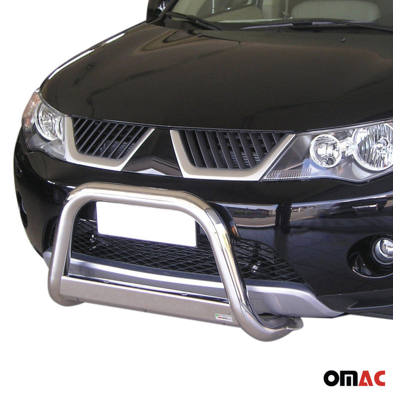 Protezione anteriore per Mitsubishi Outlander 2007-2009 ø63 acciaio argento