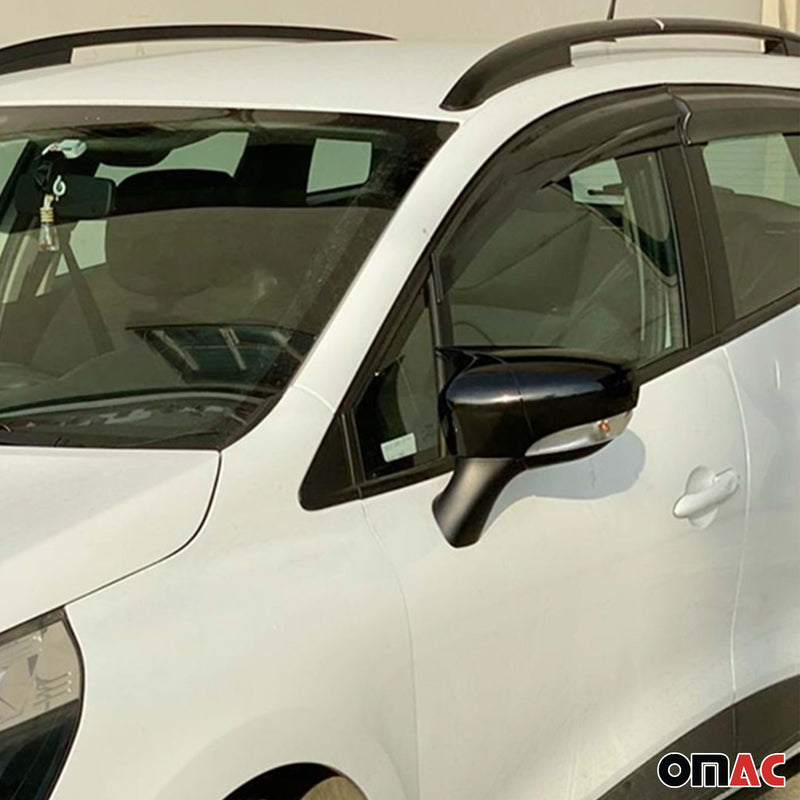 Calotte specchietti retrovisori per Renault Clio 2012-2018 ABS nero lucido 2 pezzi