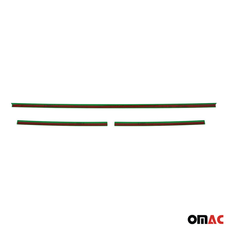 Strisce griglia per VW T6 2015-2019 Highline Chrome Green 3 pezzi