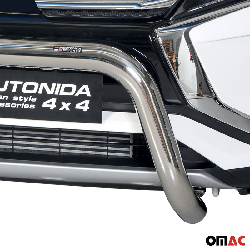 Protezione anteriore per Mitsubishi Eclipse Cross 2018-2020 acciaio ø76