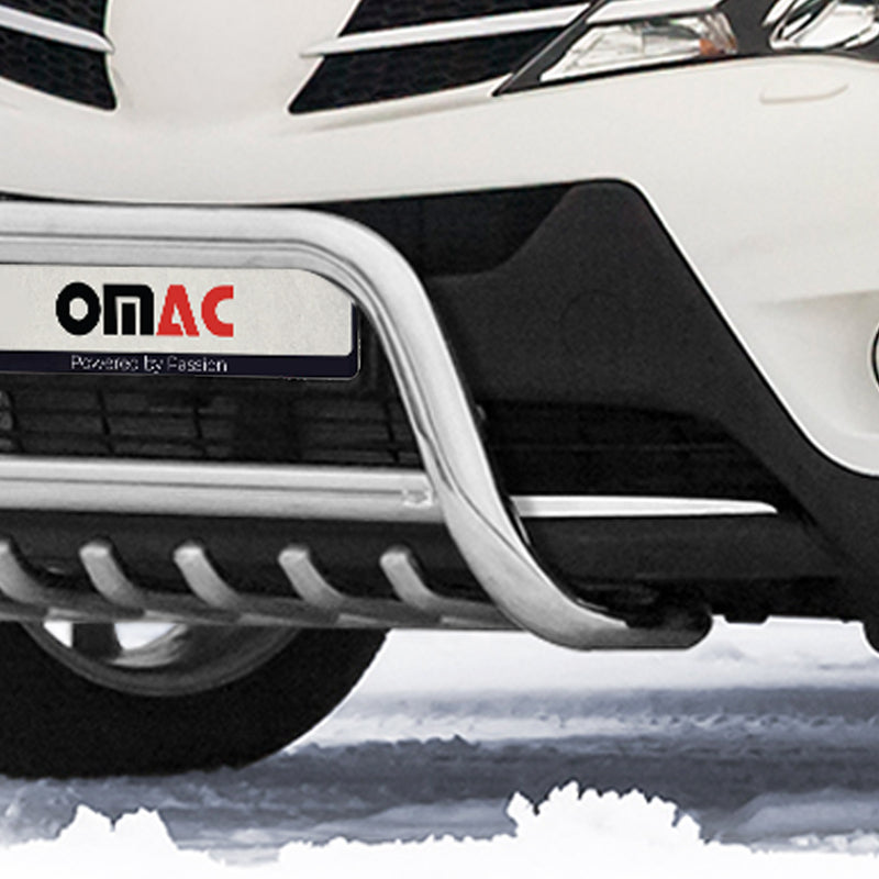 Protezione anteriore per Toyota RAV4 2013-2015 con ABE acciaio argento