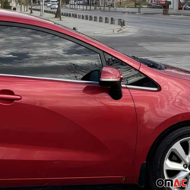 Fensterleisten Zierleisten für Kia Rio 3 2011-2017 Edelstahl Chrom 6tlg