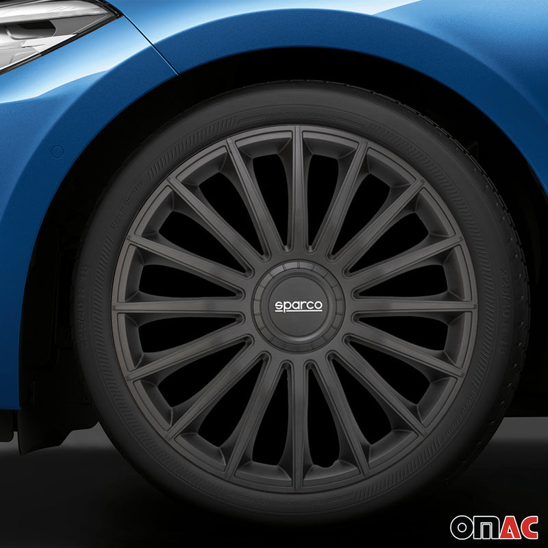 Coprimozzi Sparco 16 pollici Treviso Nero 4 pezzi