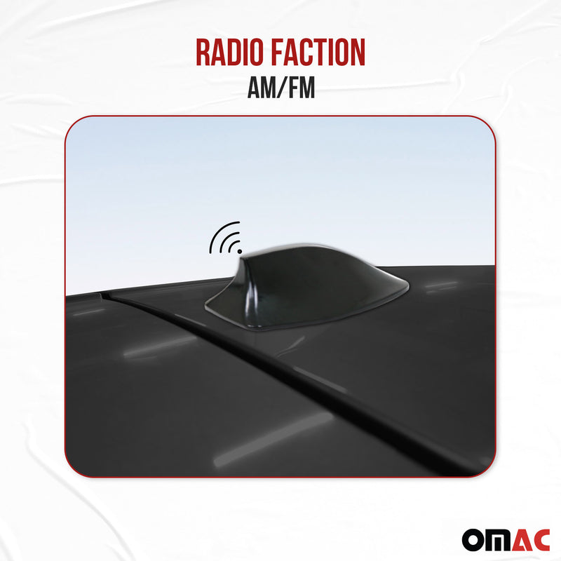 Antenna da tetto AM/FM, antenna per auto, antenna squalo nera