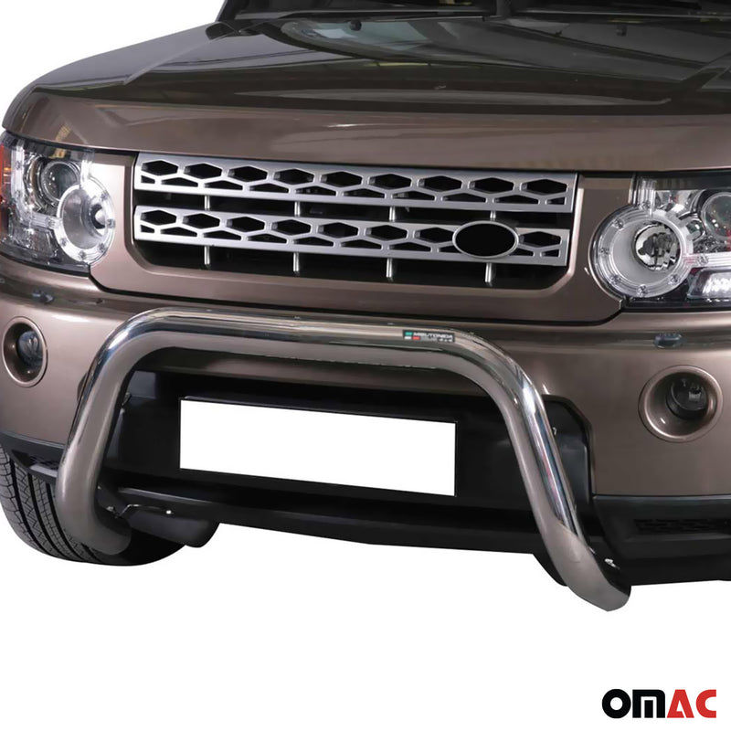 Barra di protezione anteriore per Land Rover Discovery 4 2009-2016 ø76 grigio acciaio