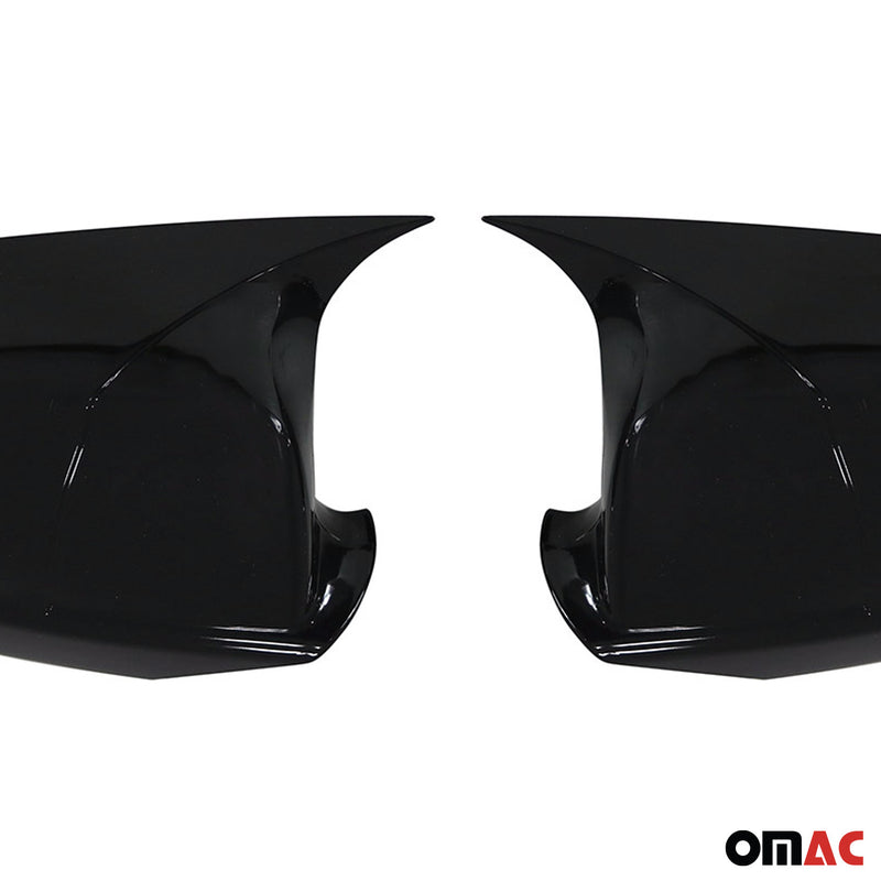 Calotte specchietti retrovisori esterni per BMW Serie 5 F07 F10 F11 F18 2010-2013 Nero Lucido