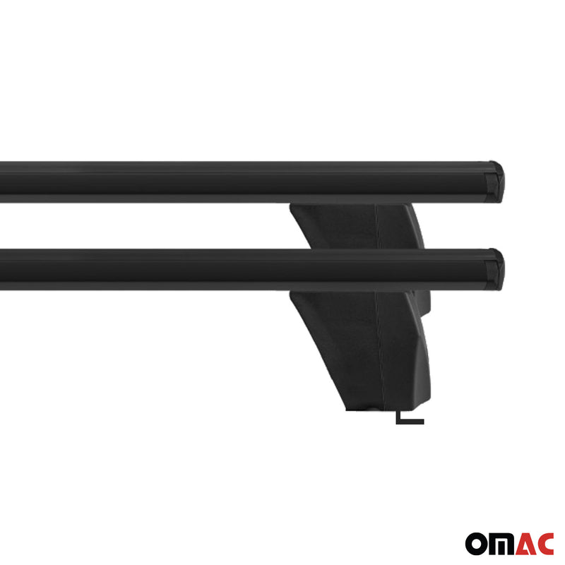 Menabo Dachträger Grundträger für Subaru XV 2011-2018 Querträger ABE Alu Schwarz
