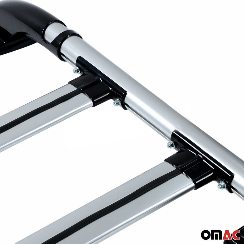 Barre portatutto portapacchi set per Mazda BT-50 2006-2012 grigio alluminio 4x