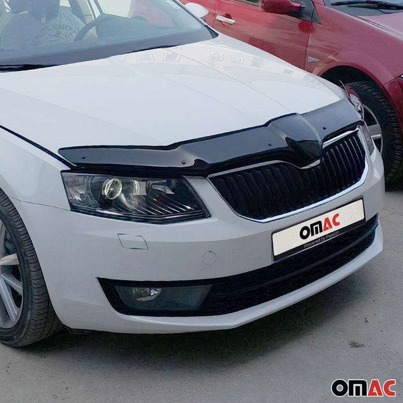 Deflettore cofano protezione insetti e pietre per Skoda Octavia 2012-19 scuro