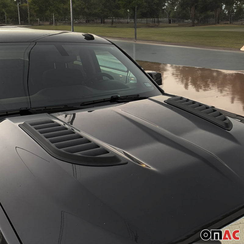 Presa d'aria per cofano motore per Jeep Renegade 2014-2025 ABS Nero 2 pezzi 