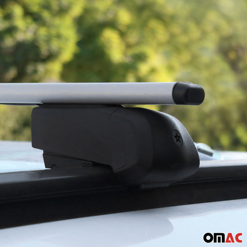 Portapacchi da tetto per Opel Mokka/Mokka X 2012-2019 ABE Alu Silver 2x