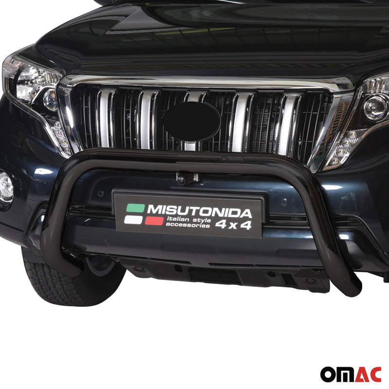 Barra di protezione anteriore per Toyota Land Cruiser Prado J150 2014-2017 ø76 Nero 