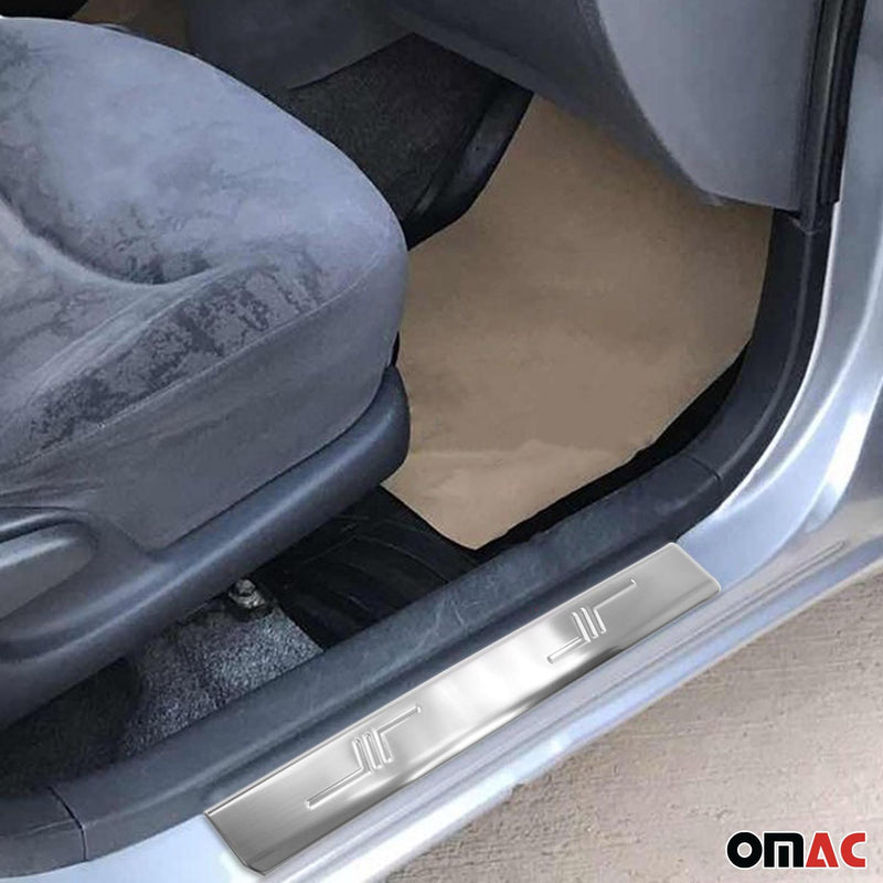 Soglie porte per Peugeot 4008 2012-2017 in acciaio inox argento 4 pezzi