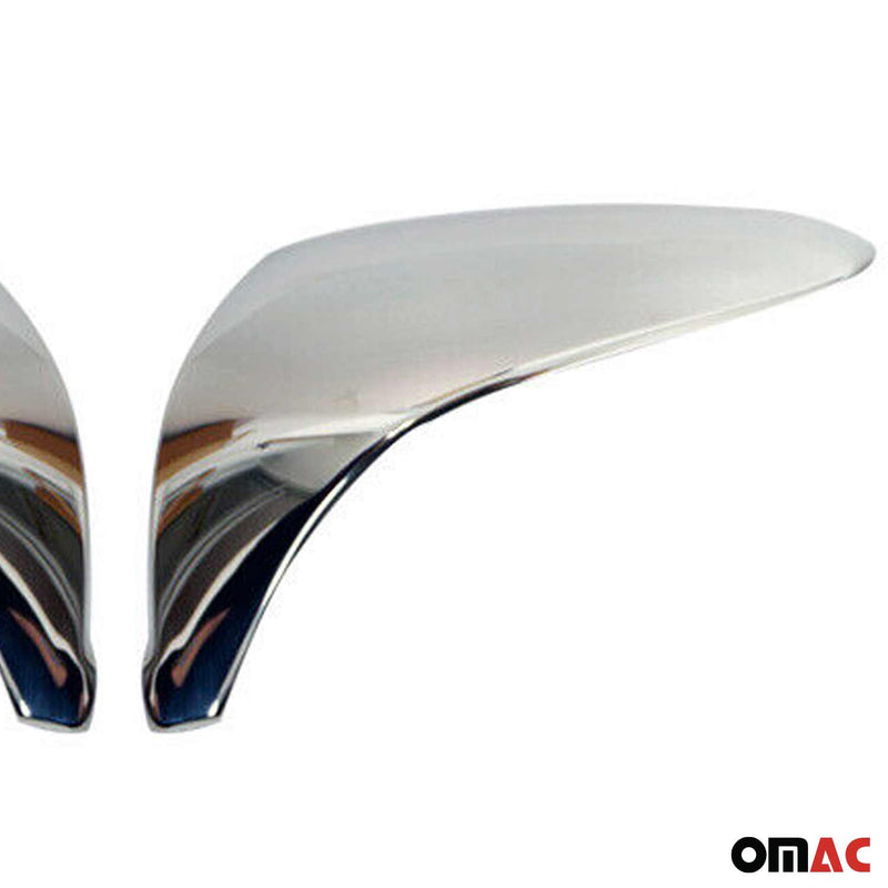 Spiegelkappen Spiegelabdeckung für Hyundai ix35 2010-2015 Edelstahl Silber 2tlg