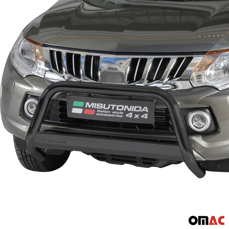 Protezione anteriore per Mitsubishi L200 2015-2018 ø63mm acciaio nero