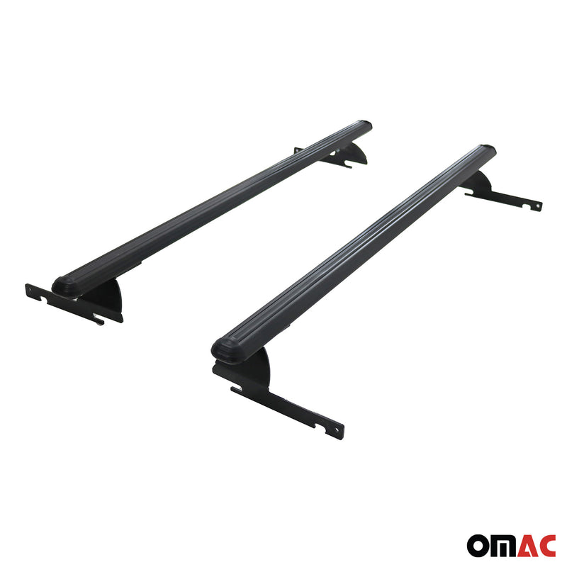 Portapacchi da tetto per Ford Ecosport 2015-2024, alluminio, nero, 2 pezzi