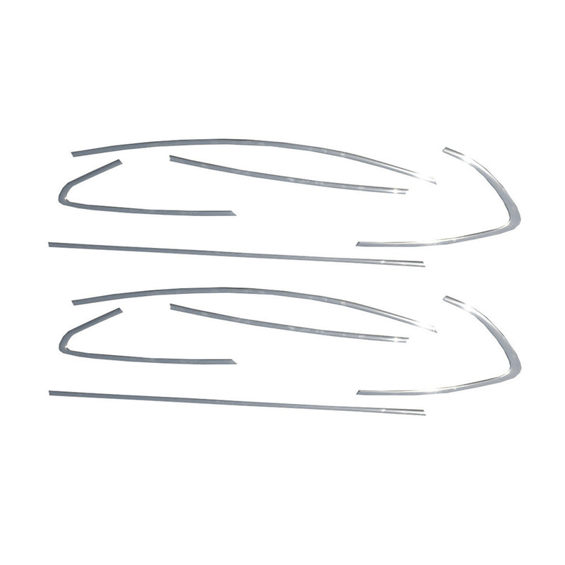 Listelli decorativi per finestrini per Opel Astra J berlina 2010-2015 in acciaio inox, 12 pezzi