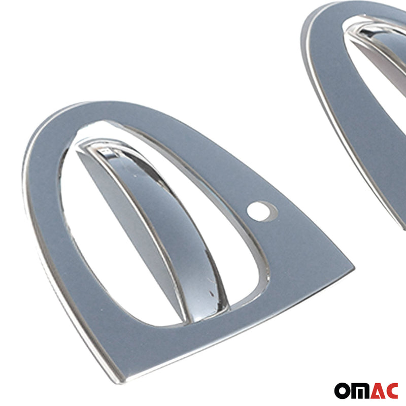 Copri maniglia porta, copri maniglia porta per Smart ForTwo 2007-2015, acciaio inossidabile, argento, 4 pezzi