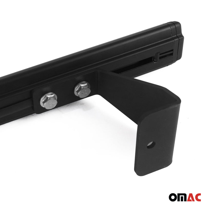 Dachträger Gepäckträger Relingträger für Fiat Doblo 2010-2021 Alu Schwarz 3x