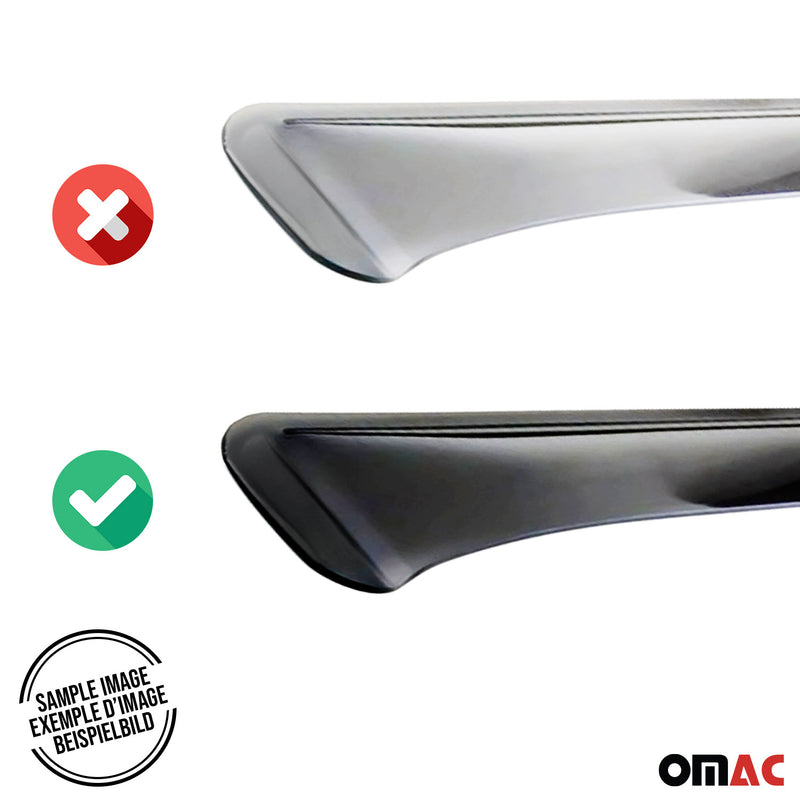 4 deflettori antivento e antipioggia per Audi Q7 4LB 2006-2015 in acrilico scuro