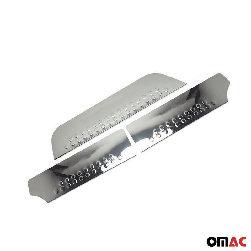 Soglie porte per VW T4 1990-2003 in acciaio inox argento 3 pezzi