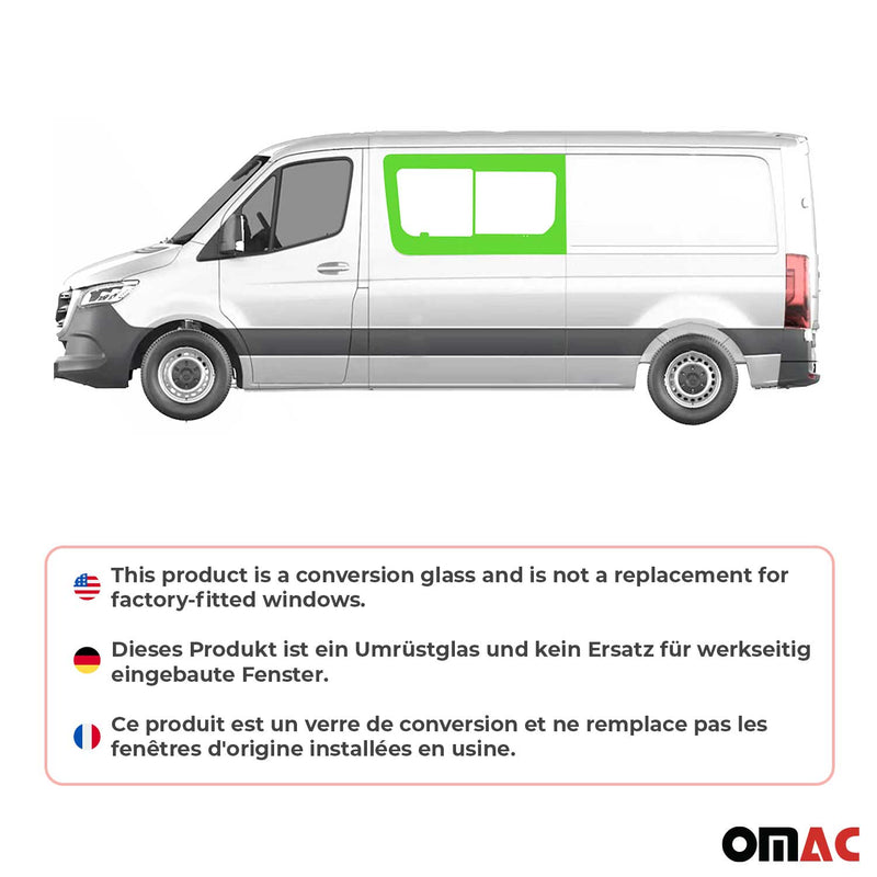 Vetro di sicurezza per finestrino scorrevole per VW Crafter 2006-2017 anteriore sinistro L2 L3 L4