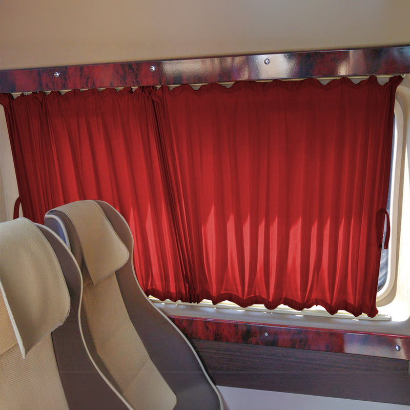 Tendina parasole MISURA per VW Crafter 2006-2025 Porta Posteriore Centrale Doppia Rosso 10x