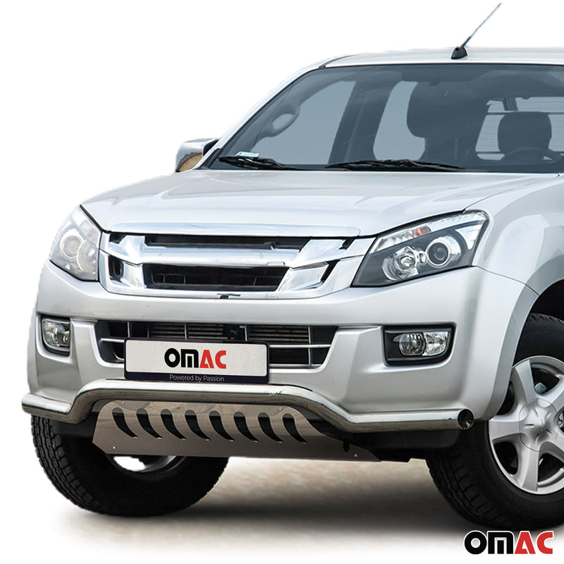 Barra di protezione anteriore in acciaio inox per Isuzu D-Max 2012-2019 con bull bar ABE argento