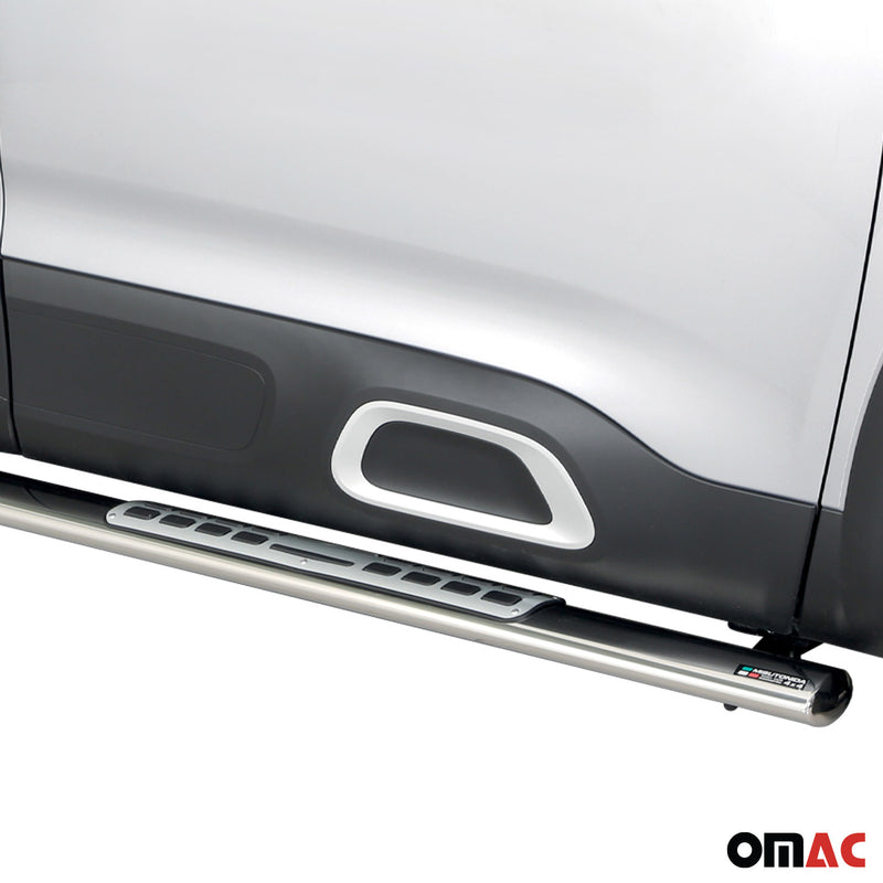 Minigonne laterali in acciaio inox per Citroen C5 Aircross 2018-2022 Grigio