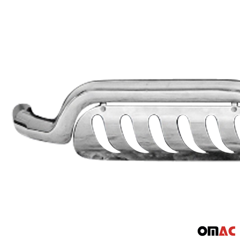 Barra di protezione anteriore in acciaio inox per Ford Kuga 2012-2017 ABE Silver Protection 