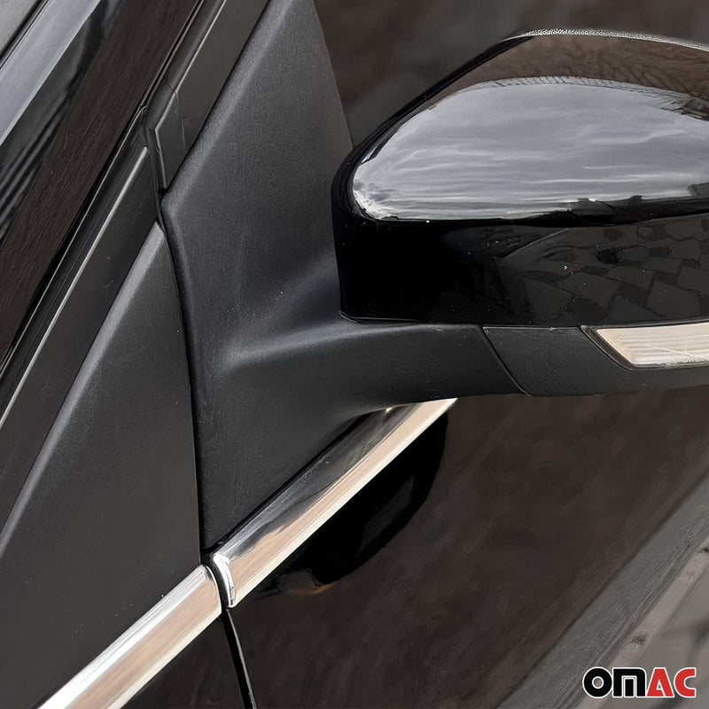 Listelli decorativi per finestrini per Ford Focus Station Wagon 2010-2018 in acciaio inox cromato, 8 pezzi 
