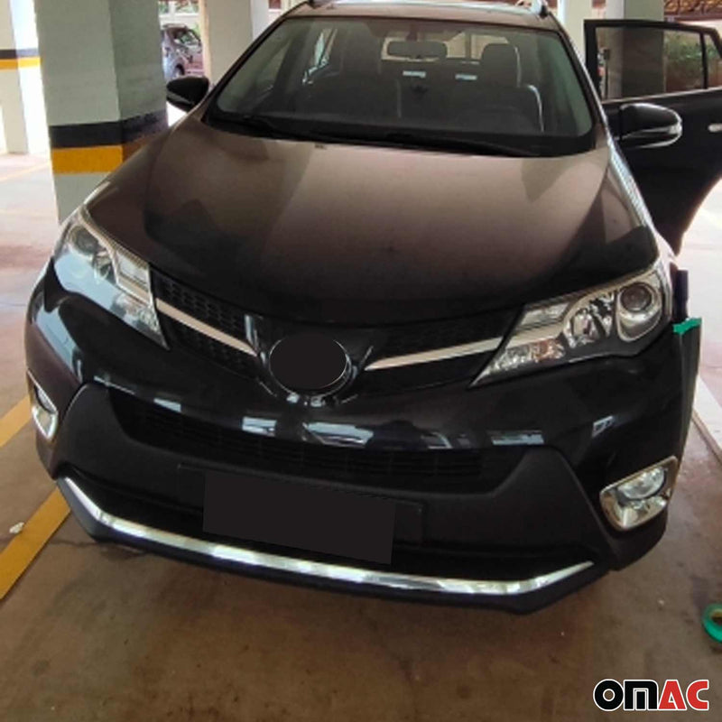 Cornice per fendinebbia per Toyota RAV4 2012-2020, ABS cromato, argento, 2 pezzi