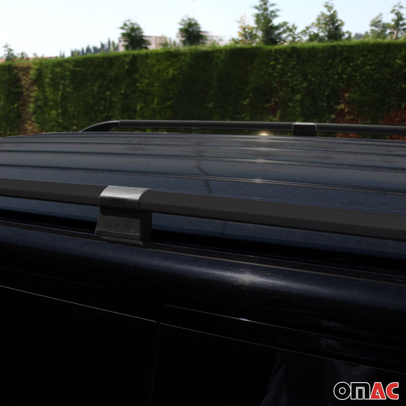 Dachreling Dachgepäckträger für Range Rover L322 2003-2012 Alu Schwarz